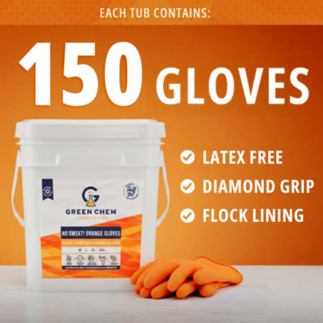 NO SWEAT! ORANGE GLOVES®