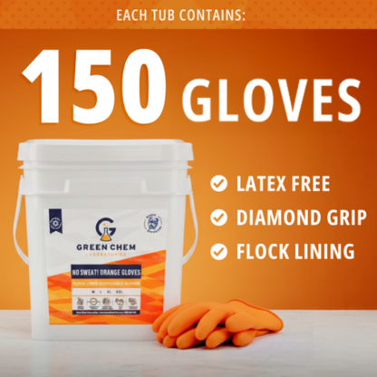 NO SWEAT! ORANGE GLOVES®