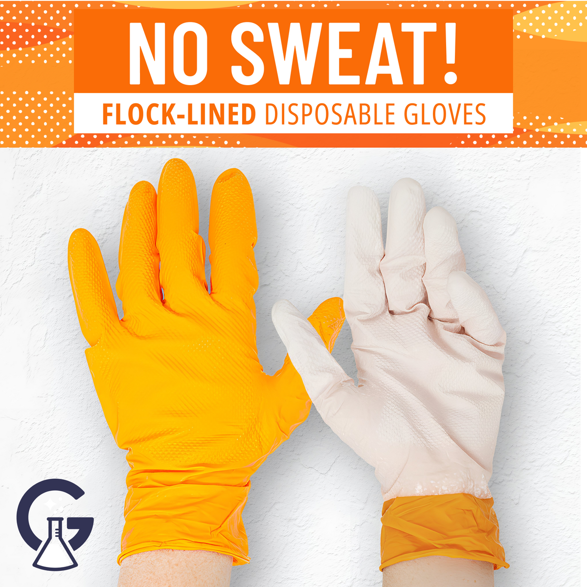 NO SWEAT! ORANGE GLOVES®