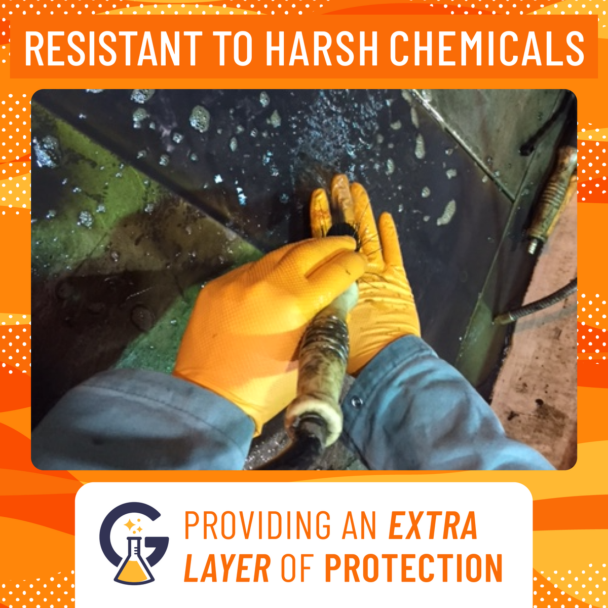 NO SWEAT! ORANGE GLOVES®